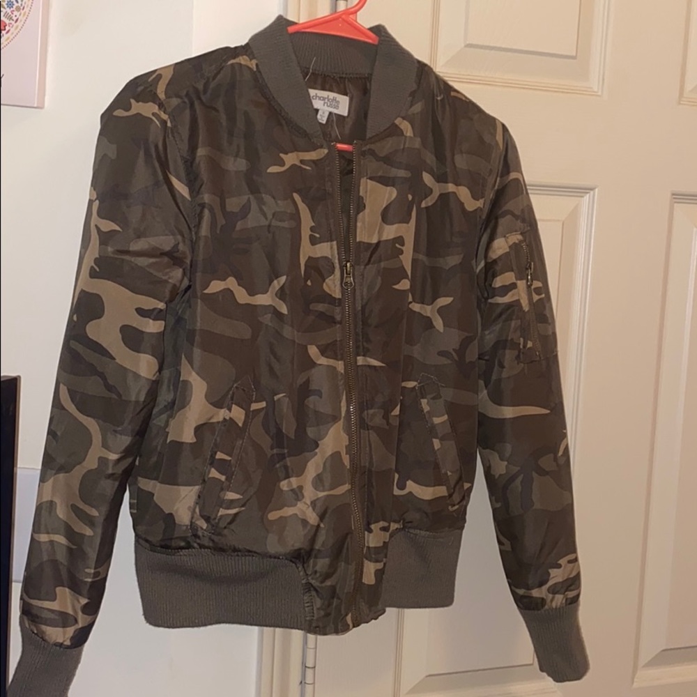 Charlotte Russe camo puff jacket